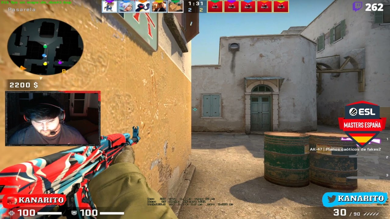 Kanarito Youtube 2021 02 27 NOS CLASIFICAMOS AL CLASIFICATORIO CERRADO DE ESLMASTERT9 DUST2