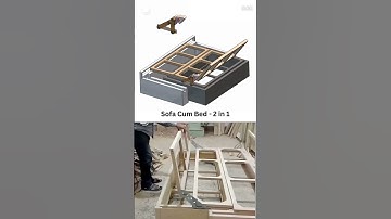 Sofa cum bed mechanism #shorts #ytshortsindia #solidworks #animation #mechanical #engineering #cad