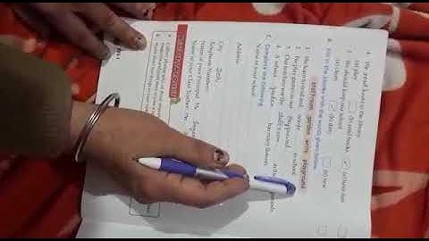 Class 1: EVS (Chapter 15 - Our School) Book Exercise (Part 2)