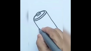 Draw Easy Battery/Draw Cell Easy/#inshort #viral #easy #drawing #battery #cell/Haa-Meem 4science