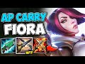 ONE W HITS FOR HOW MUCH DAMAGE?! FULL AP FIORA CAN GO 1V9 HYPER CARRY - League of Legends