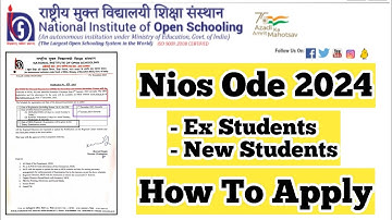 Nios Ode 2024 Quarries | Task Is Helping (NIOS) #nios #exam #partadmission #admission #ode #tma