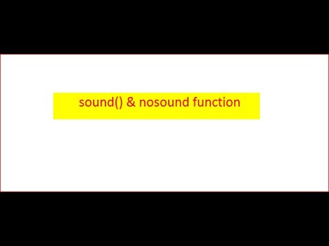 How to use sound( )  &  nosound( ) function in c programming - Code Ambition