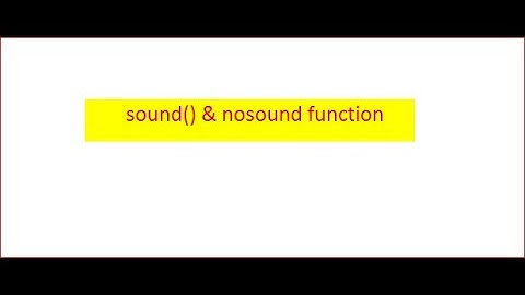 How to use sound( )  &  nosound( ) function in c programming - Code Ambition