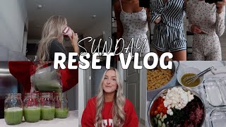 SUNDAY RESET VLOG: Prep with me for the work week, Amazon PJ set Haul, new meal prep recipe + more!