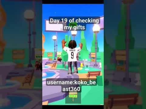 day 19 of checking my gifts username:koko_beast360 #roblox #shortsvideo #shorts