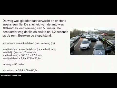 Video: Wat is die stopafstand teen 10 km / h?