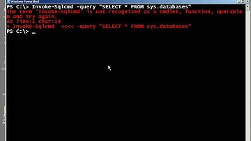 Using Powershell in SQL Server 2008 and Using sqlps.exe, Part 1