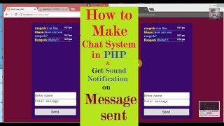 How to make chat system in php | Play sound on message sent #part 3