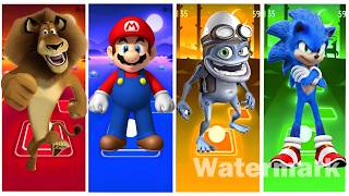 Tiles Hop Madagaskar Mario Crazy Frog Sonic Edm Rush Songs (Cover)