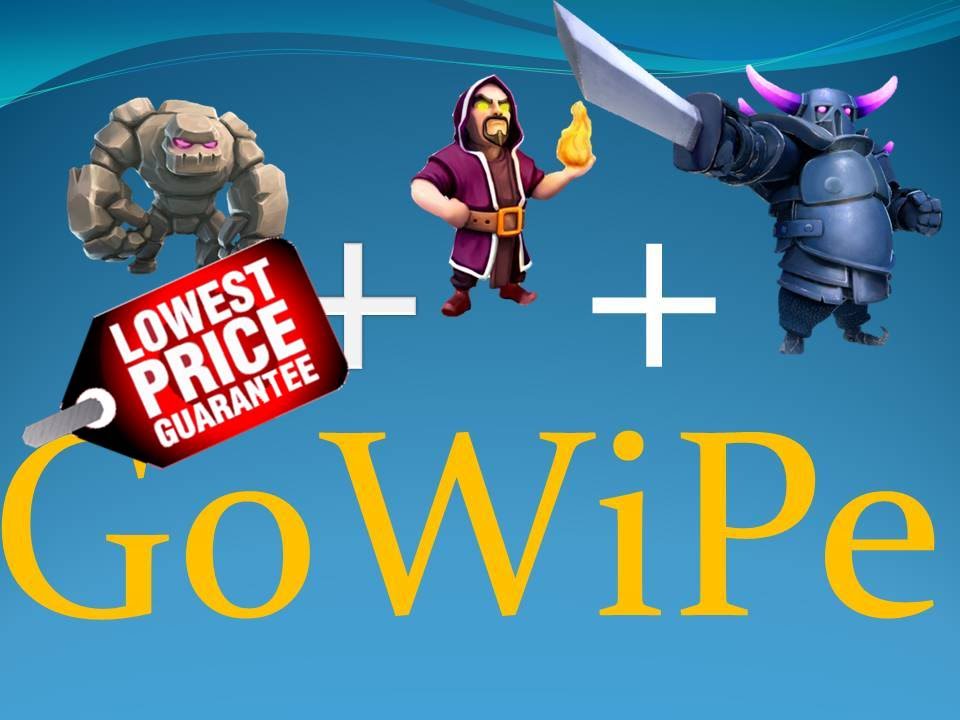 Gowipe Clash of Clans- CHEAP GOWIPE attack strategy - YouTube