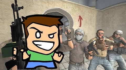 Spray & Pray with the M249 (machine gun) in Counter Strike