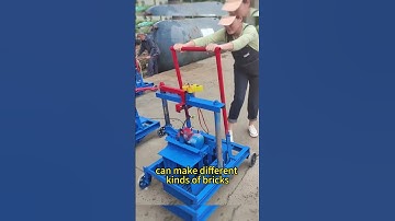 moving small block making machine  #brickmaking #automobile #constructionchannel