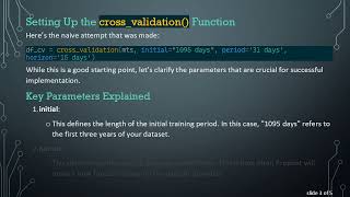 Mastering cross_validation() in Prophet for Time Series Forecasting