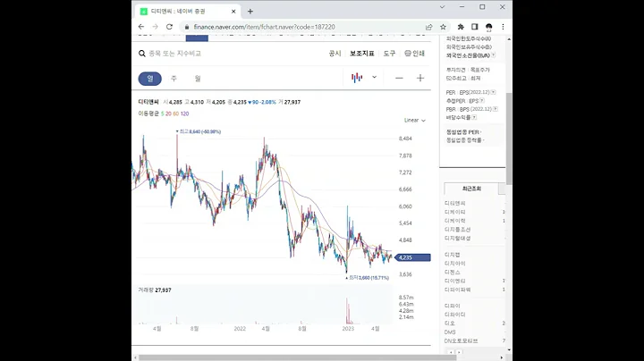 187220디티앤씨 주가 전망 및 차트 분석