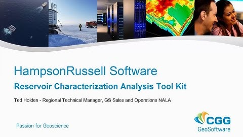 HampsonRussell Reservoir Characterization Analysis Tool Kit