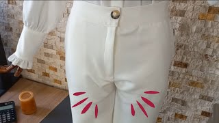 ✅️ How to fix wrinkles on pants between legs.Sewing trick