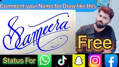 Sameera Name Signature Calligraphy Status | How to Cursive write with cut Marker #sameera @sameera