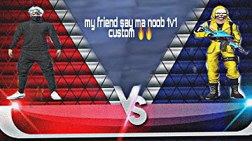 My friend say me noob 😤 1v1 custom gameplay #freefire #BeastBoyGaming