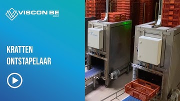 Ontstapelaar voor kratten - destacker for crates