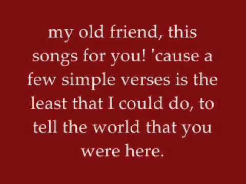 My Old Friend - Tim McGraw - Lyrics