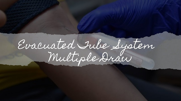 What is the recommended order of drawing blood when the evacuated tube system is used quizlet?