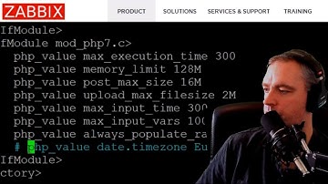 Configure PHP values for Zabbix 4.2 frontend
