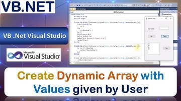 P30b | Windows Application to Create Dynamic Array with Values given by User | VB .Net