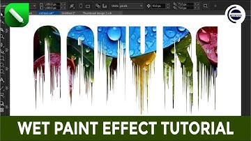Wet Paint Effect on Text | CorelDraw Tutorial