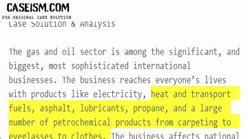 The Global Oil and Gas Industry Case Solution & Analysis Caseism.com