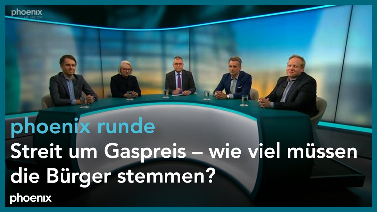 Phoenix Runde phoenix Runde: Streit um Gaspreis – wie viel müssen die Bürger stemmen ...