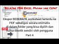 Ekspor worksheet ke PDF disimpan ke dalam folder yang bisa dipilih dan nama diketik pengguna- Part 4