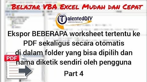 Ekspor worksheet ke PDF disimpan ke dalam folder yang bisa dipilih dan nama diketik pengguna- Part 4