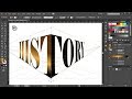 How to Wrap a Single Word  Around the Perspective Grid Planes in Adobe Illustrator