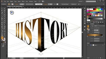 How to Wrap a Single Word  Around the Perspective Grid Planes in Adobe Illustrator