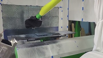 CMA Robotic spray test for Pioneer Cabinet.