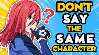 DON'T SAY the SAME CHARACTER as ME 🔥🤫 | ANIME QUIZ screenshot 5