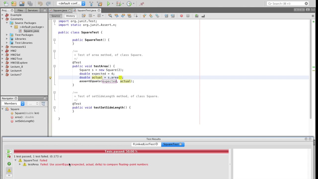 การใช้ netbean  Update New  Getting started with JUnit in NetBeans