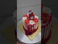 #red heart cake #anniversary cake #easy cake #cake video #ytshorts #shorts