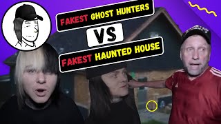 Twin Paranormal hit a new low - Acting scared in a debunked fake 'haunted' house // Scam Alert 🚨