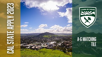 Cal State Apply - A-G Matching Tile