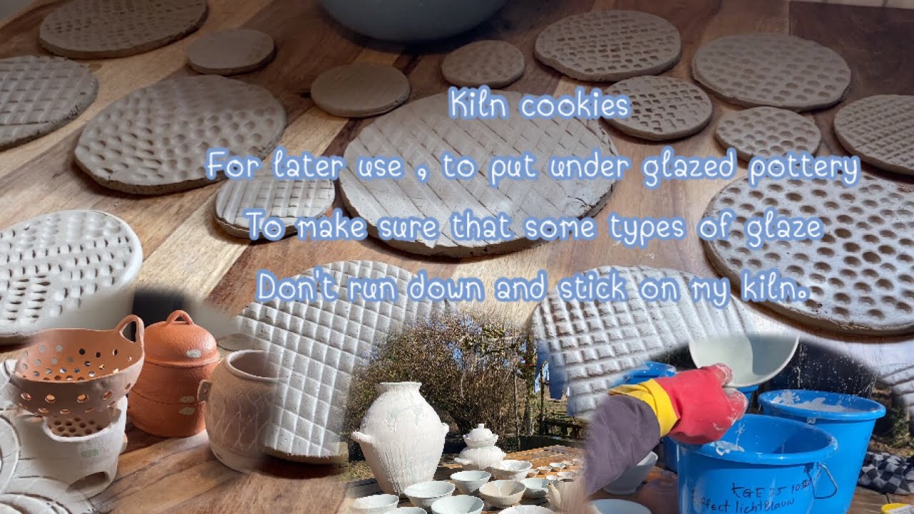 Glaze day, and making kiln cookies YouTube