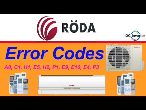 Roda Company Air Conditioner All Error Codes And Solution Troubleshooting