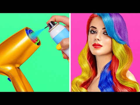 COOL GIRLY BEAUTY HACKS || Clever Makeup And Hair Ideas