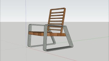 SketchUp Tutorial: 3D modeling of a beautiful lounge chair in few minutes