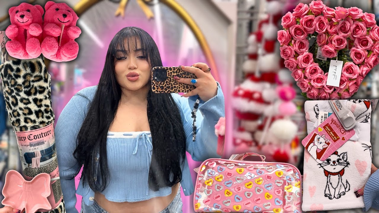 SHOP WITH ME FOR VALENTINES DECOR 💘 (tjmaxx, homegoods, burlingtion & more)