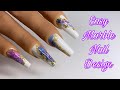 Easy Marble Nail Design for Beginners | Easy Nail Art | Gel Polish Nail Designs