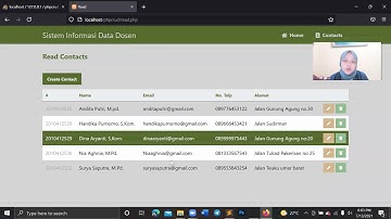 Sistem Informasi Data Dosen (Menggunakan CRUD)