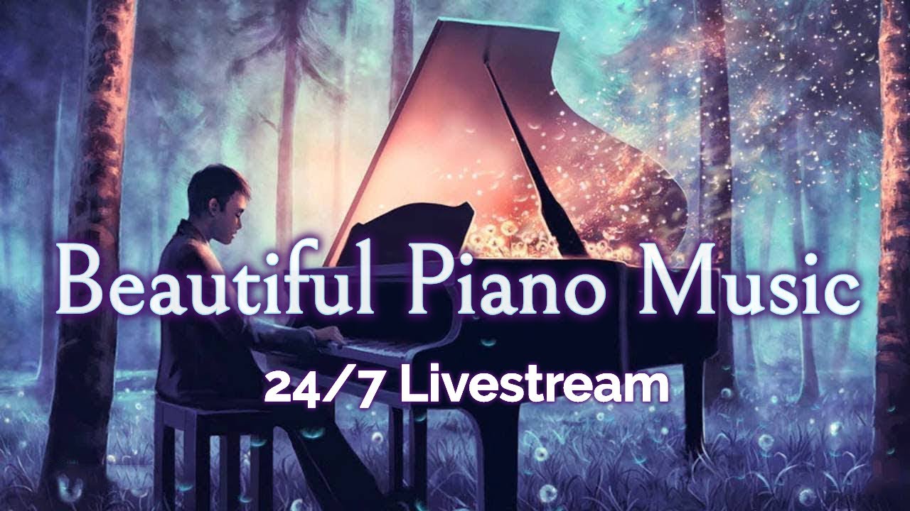 ⁣????Beautiful Piano Music LIVE 24/7: Instrumental Music for Relaxation, Study, Stress Relief