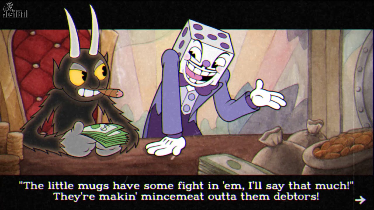 Hello, based department? Various Cuphead pieces cause I recently bought and  beat the game + DLC guh 1. Humanised King Dice, fell in love…